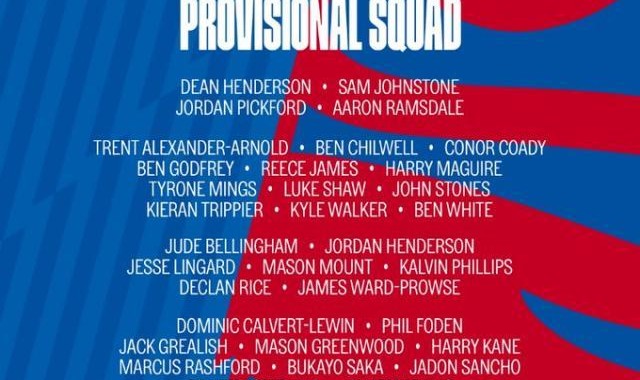 开云官网-英格兰队公布欧洲杯33人初选名单 凯恩领衔入选