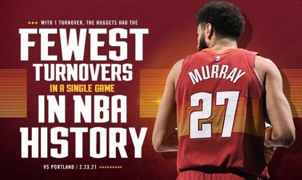 开云官网-单场失误次数仅有1次！掘金悄然间刷新历史纪录