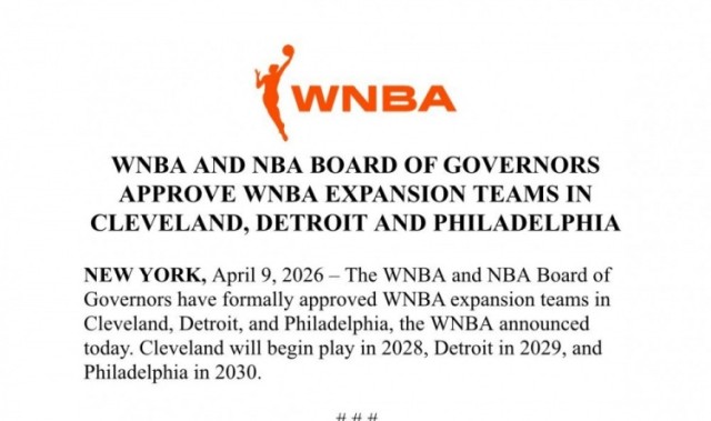开云-持续扩军！克利夫兰/底特律/费城三支新球队即将加入WNBA